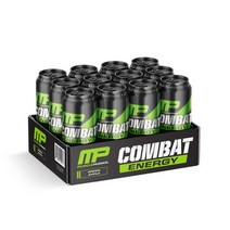 Muscle Pharm Combat Energy Drink Green Apple 머슬팜 컴뱃 에너지 드링크 그린 애플 473ml 12캔 1팩