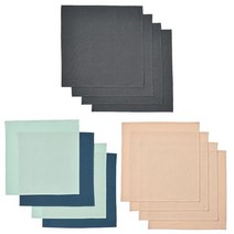 이케아 SVARTSENAP 스바르트세나프 냅킨 35x35cm 4개입/디너냅킨/네프킨/티슈/레스토랑/순면, 다크그레이_105.459.20