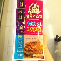 [목우촌] 주부9단 슬라이스햄 300g(100g X 3개입), 아이스보냉백포장