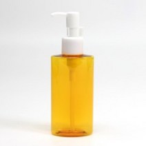 120ml/24파이-오일펌프용기(라이트오렌지/올화이트캡)-H타입, 100개(1470원)