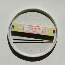 Nagchampa 나그참파 인센스 스틱 인도 명상 향 피우기 홀더 세트, lemon grass