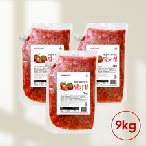 Cafe Fruit 과육이 살아있는 국산 딸기청 3KG, 1개입, 3팩