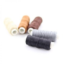 내구성 라운드 왁스 스레드 0.8mm 너비 DIY 가죽 공예 도구 스티칭 신발 핸드백 수하물 액세서리 20m/롤, 29 army green
