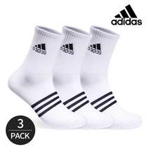 아디다스 골프 남성 퍼포먼스 중앙삼선 중목양말 3P_WH, FREE, 3족세트_WH