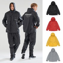 RAVER 레이버 오토바이 우비 바이크 레인자켓 방수 안전 비옷 성인 배달 우비 레인코트 4COLOR, 그레이, XXL