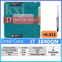 코어 i7 3520M i7 3540M i7 3610QM i7 3612QM i7 3630QM i7 3632QM i7 3720QM 3740QM 3820QM 3840QM 3920XM, 10 I7 3840QM SR0UT