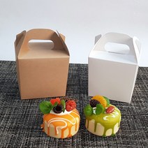 창문형 선물상자 / 조각케익상자 포장박스 쿠키 블루 머핀 투명케이스 투명선물상자 투명창박스 쿠키박스 쿠키상자 마카롱상자 케이크상자 조각케이크상자, 1장, 기프트상자 (화이트)