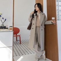보브 슬릿 롱코트