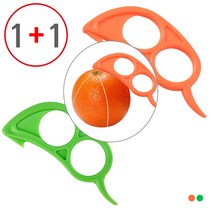 [1+1] (오렌지까기 2호 벌크 1P+1P=총2P) 오렌지 껍질 칼 2개 필러 채칼 과일 깍기 과도 오렌지칼 커팅기, 오렌지1P, 오렌지1P