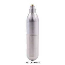20Mpa 3000Psi 스테인레스 스틸 에어소프트 8g 12g co2 건 탱크 라이플 실린더 용 나사산 및 리필 가능, 02 12g Unthreaded
