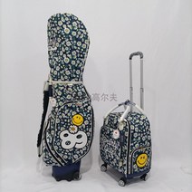 PG89 여성용 그린 바퀴형 캐리어형 골프가방 보스턴백 세트 골프백, 그린 골프백 단품(보스턴제외)