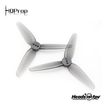 날개 프로펠러 HQProp HeadsUp Tiny T3x1.8x3(2CW + 2CCW)-FPV RC Drones 용 폴리 Carbonate-2MM 프로펠러, 01 Grey