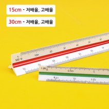 운형자 직각삼각자 방안삼각자 삼각스케일자 제도용 도면 15cm/30cm, 30cm - 저배율