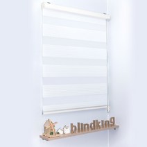 도담블라인드 빛차단율 70-80%의 7개로 주름 잡힌 포인트 원단이 특징인 에코 콤비블라인드 화이트 가로 105 cm