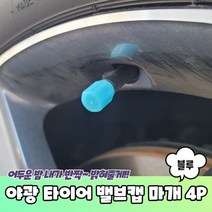 야광 타이어 밸브캡 마개 블루 4P, 상세페이지 참조