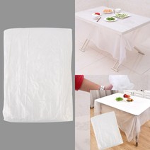 일회용 식탁 테이블 비닐 10장 180X180CM 대형투명비닐 식탁테이블보