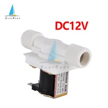 솔 전자 밸브 1/2 quot플라스틱 솔레노이드 DC 12V AC 110V 220V N/C 자기 세탁기 물 공압 압력 컨트롤러 스위치, [01] AC110V