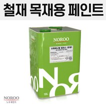 노루페인트 에나멜페인트 슈퍼에나멜 플러스 철재 목재 컨테이너 벤치 대문 파이프용 페인트 18L, 민트그린