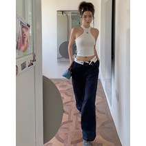 지락실 스타일 하니 혜인 민지 뉴진스 와이드 미미 패션 팬츠 진 사복 옷 긴바지 팬츠