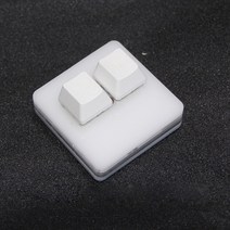 미니 바로 가기 키보드 Ctrl-C 복사 접착제 기계식 스위치 DIY 프로그래밍 가능 OSU 2 키 키패드 블랙 화이, 한개옵션2, 02 Blank key white, 03 브라운 스위치