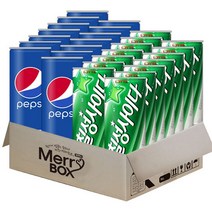 롯데칠성 미니캔세트_사이다15개+펩시콜라15개, 1세트