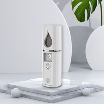 얼굴 사우나 기계 mini with top mirror 휴대용 usb 충전식 핸디 쿨 안면 스티ㅓ, 하얀
