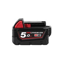 배터리 M18B5 18V 5A 리튬이온 FPD2 FID2 FQID 밀워키, 선택2 순정품 M18B5 18V 5.0Ah, 1개