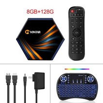 안드로이드티비 Android TV Box v vontar kk max ddr4 smart tv box android 11 8gb ram 64gb 128gb 4gb 32gb, 나는 플러그, 8g128g 백라이트 키b