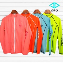 [아라] 우먼 네온 집업 래쉬가드/자외선완벽차단
