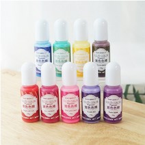 핸디몰 레진컬러 UV착색 안료세트, 레진컬러 UV착색안료 아크릴컬러(10g*9색세트)