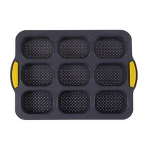 베이킹 오븐 Stomates 실리콘 베이킹 케이크 금형 Bakeware 식품 등급 파티 요리 도구 햄버거 빵 개, 08 Black-B