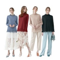 제이에비뉴 메쉬 플리츠 블라우스 1종 IG211F0404BL