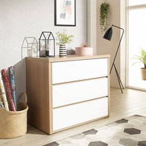 서랍장 서랍 하이그로시 F4220 3단 870 1color, LikeShopping™ 내추럴하이그로시_LS™