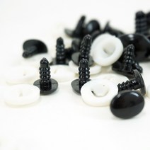 인형눈 코(나사원형)21size/부자재/프랜즈얀, 3mm(5쌍)