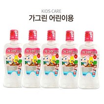 J-MALL 가글하는 습관!! 동아제약 어린이용 가그린 딸기향380ml 불소 충치케어, 5개