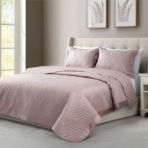 루마인홈 60수 순면 사틴 스프레드 - 퀸, 브라운