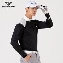 다운블로우 DB 다운블로우 남성 스판 반집업 티셔츠 FWLB-6002M