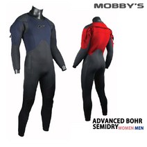 모비스 잠수복 세미드라이슈트 어드밴스 보어 5mm(남성 여성용), 블랙_여-M