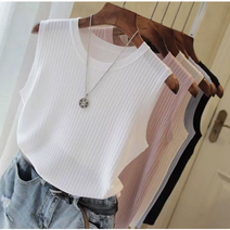 SSFF 정장 이너 나시 여 봄여름 날씬해 보이는 니트 민소매 레깅스