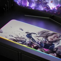 rgb 장패드 RGB 빛나는 마우스 패드 사무실 게임 홈 천막 키보드 초대형 두꺼운 멋진 노트북 사용자 정의, 17 y_01 Thickness 3MM