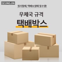 승진산업 우체국택배박스 4호상자(410*310*280) 규격박스 무지상자, 5매