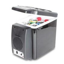 shike 6L 차량용 미니냉장고 차량 2개용 냉난방 항온냉장고 12v24v 화물차 인슐린으로 냉장 가능, 12V 승용차 전용 24V 화물차 전용 220V 가정용, 6L 블랙