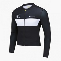 LECOQ 사이클 퍼포먼스 남성 컬러블럭 긴팔 져지 블랙(QO121CPJ22) QO121CPJ22_BLK0 184189, BLK0_BLK, 095
