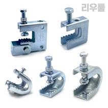 국산 빔 클램프 H빔용 G형 C형 소 중 대 그네형 악어이빨 배관자재 G형강 홀딩, 그네형 G형 클램프