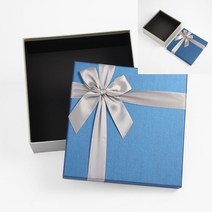 선물상자 26x26cm 블루 선물종이박스 선물포장박스 선물박스제작 선물포장용기 기프트박스 선물용박스 생일선물