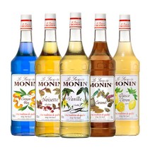 모닌 시럽 1000ml 모음 바닐라 헤이즐넛 카라멜 레몬글라스코 블루큐라소, 02. 모닌 헤이즐넛 시럽 1000ml