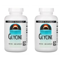 소스 내츄럴 글리신 다이어터리 서플리 500 Source Naturals Glycine Dietary Su CI Ep 200캡 2개