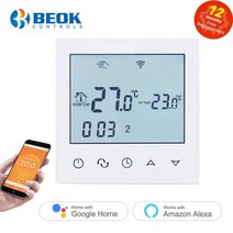 beok 220v smart wifi 난방 온도 조절기 for waterelectric floor heating warm floor smart home control work wi, 전기 16a, 와이파이