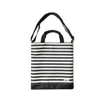 [가방팝] [제너] POINT TOTE BAG [STRIPE BLACK] 토트백