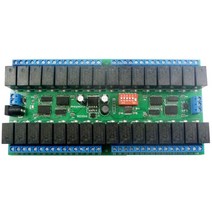 전기릴레이 ABSF R421C32 DC12V 32 채널 Modbus RTU RS485 버스 릴레이 모듈 PLC LED 홈 오토메이션 도어, 01 180x90x20mm